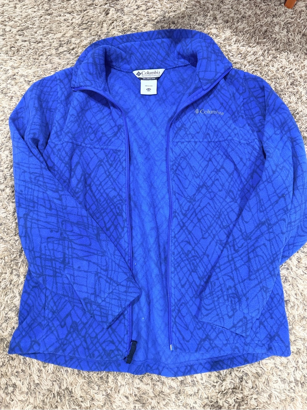 Columbia Royal Blue Youth Fleece Jacket